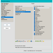 Settings: Skins/Toolbars tab