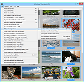 Thumbnails window: File menu